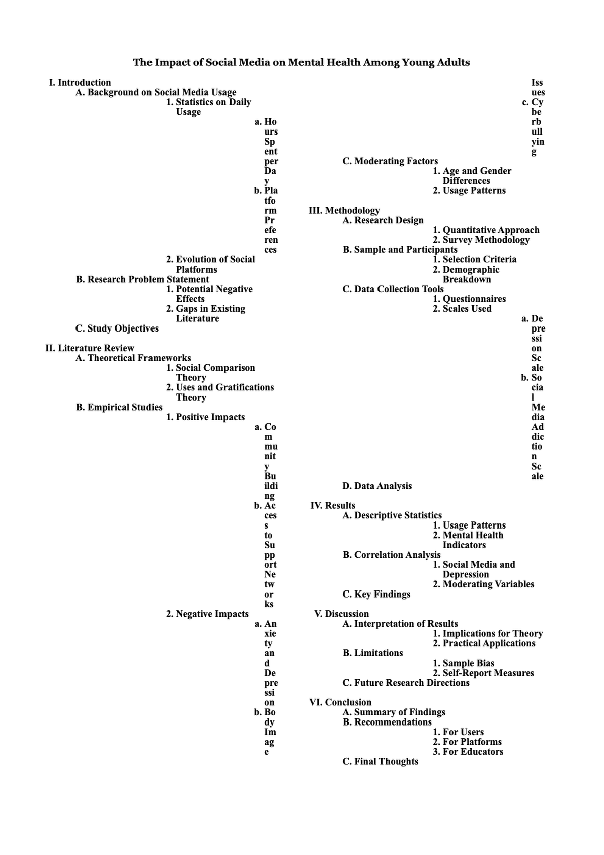 Research paper outline template with structured sections and paragraph guidelines_variant_1